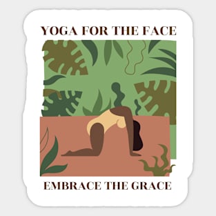 Yoga for the Face Embrace the Grace Face Yoga Sticker